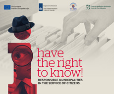 I have the right to know – Responsible municipalities in the service of citizens!