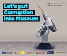  Let's put corruption into museum!