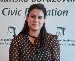 Božana Mašanović, stažistkinja na programu Aktivno građanstvo