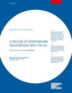 A decade of Montenegrin accession negotiations with the EU: How to get out of the roundabout?