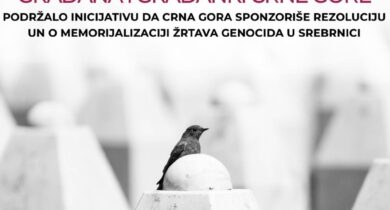 92 NVO i preko 250 istaknutih građana i građanki Crne Gore podržalo Inicijativu da Crna Gora sponzoriše Rezoluciju UN o memorijalizaciji žrtava u Srebrenici