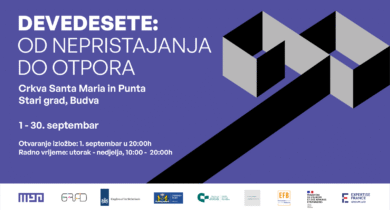 Izložba „Devedesete: od nepristajanja do otpora“ od 1. septembra u Budvi