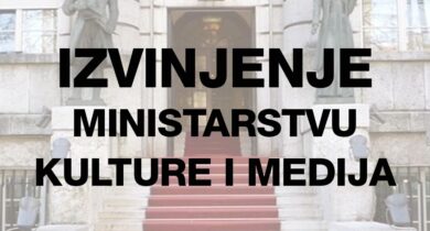 Izvinjenje Ministarstvu kulture i medija